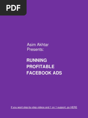 Running Profitable Facebook Ads
