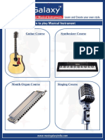 Music Galaxy Pune Offline Courses Brochure 2022