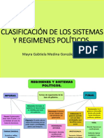 Clasificación de Los Sistemas y Regimenes Políticos