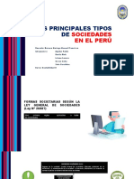 Los Principales Tipos de Sociedades en El Peru - Grupo 5 - Contabilidad II