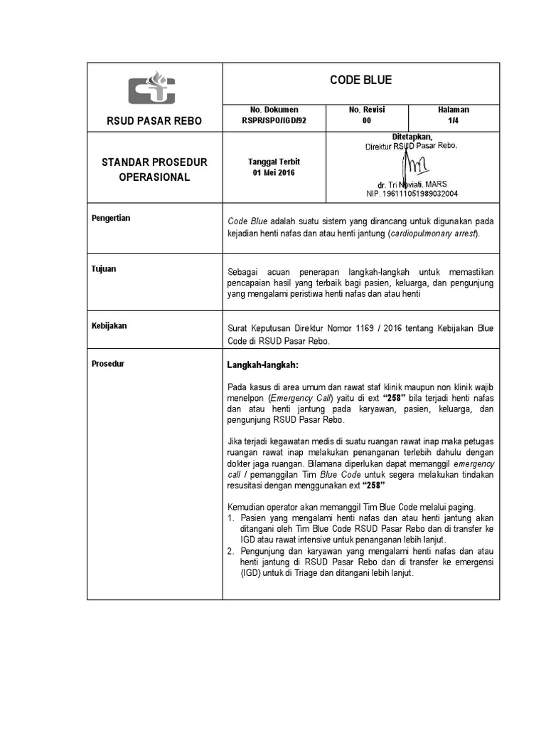 Code blue pdf