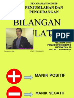 1 Manik Negatif Posifif