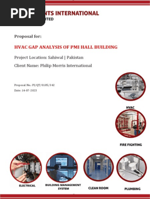 Hvac Gap Analysis of Pmi Hall Building