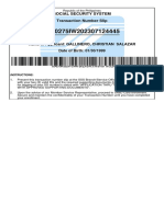 Transaction - Number - Slip GALLINERO, CHRISTIAN SALAZAR