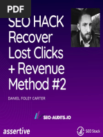 SEO Hack - Recover Lost Clicks & Revenue