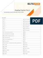 Reading GT Practice Test 2 Answer Key
