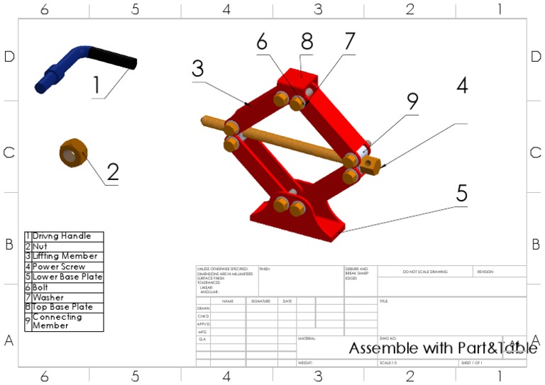 Assemble With Part&Table | PDF | Metalworking | Crafts