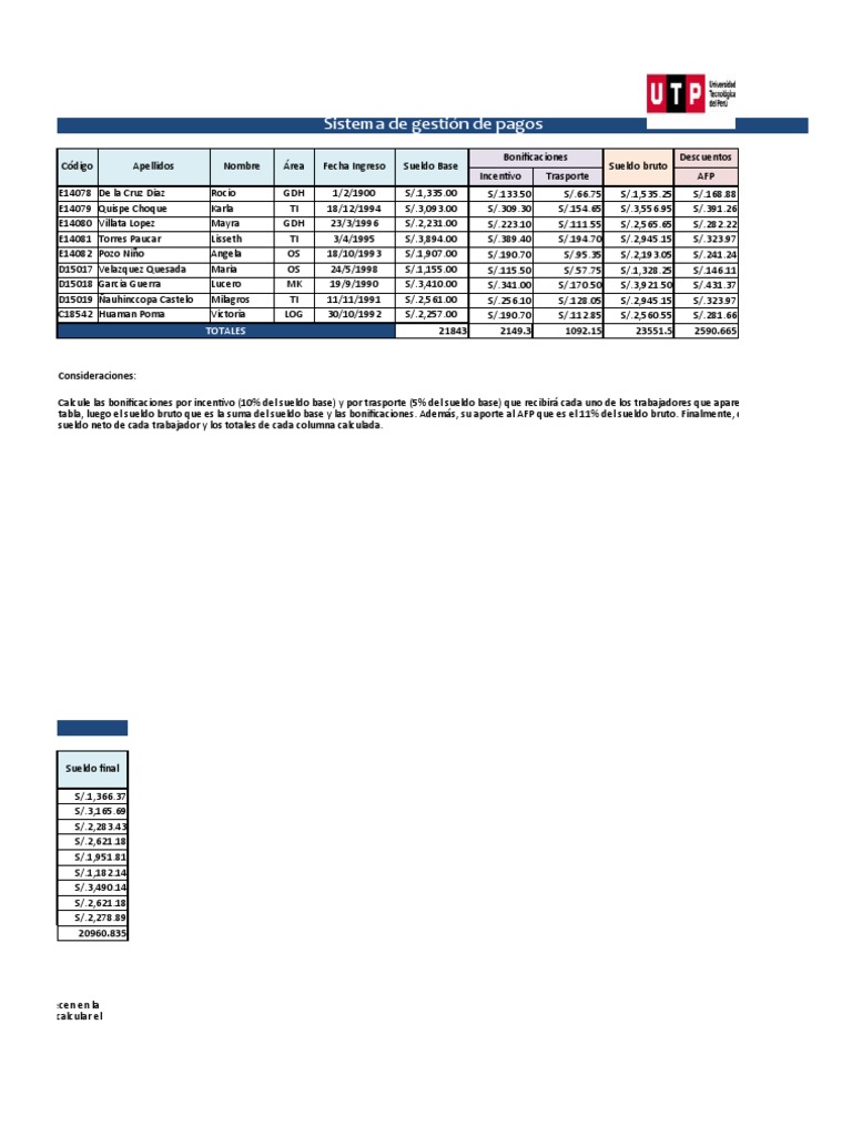 Semana+4+ +excel+ +Excel+Para+La+Tarea | PDF
