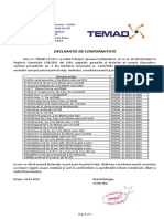 Declaratie de Conformitate Profile Al Temad 2018