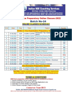 BOE Exam Online Classes Revised Schedule-2022