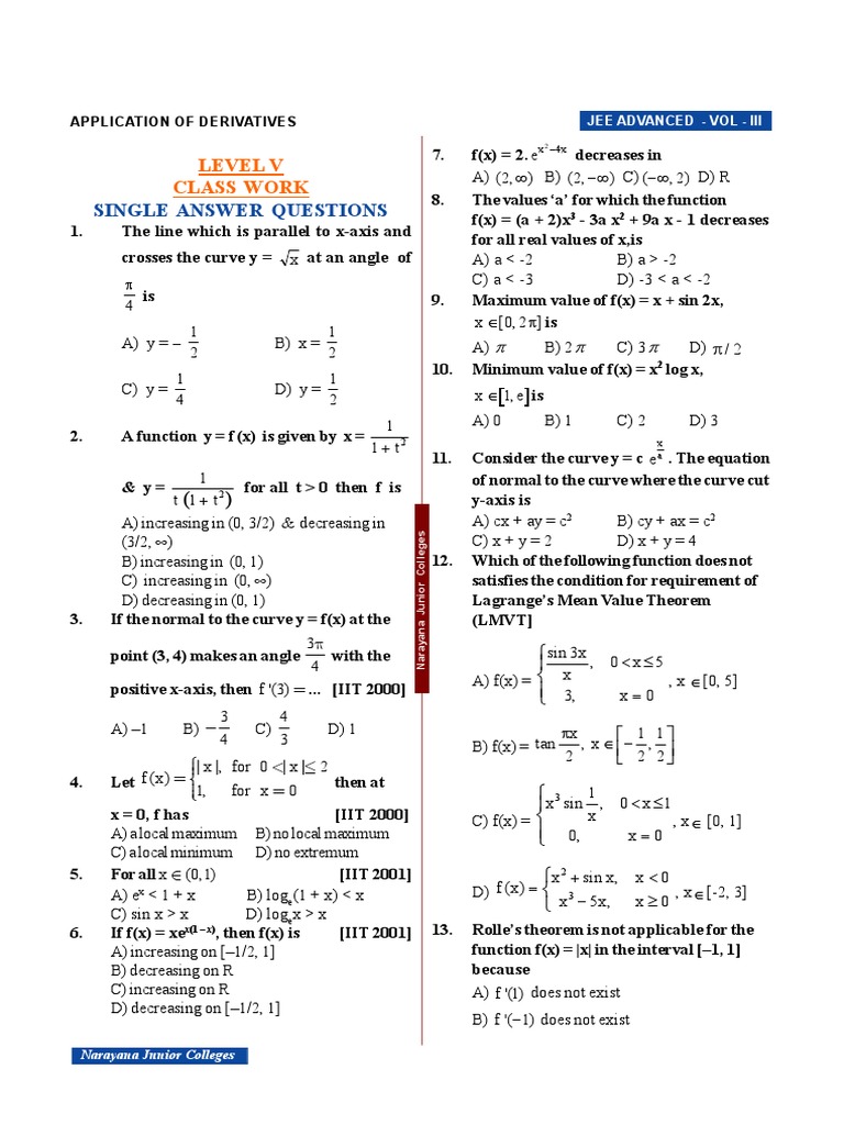 XI - Maths - Chapter 13 - APPLICATION OF DERIVATIVES - (L5) - 11.03. ...