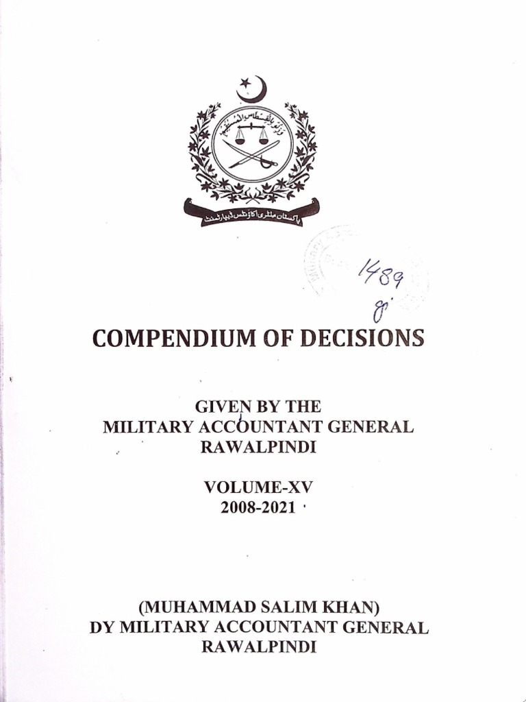 Compendium of Decisions | PDF