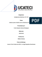 Cálculos para El Diseño de Instalaciones Eléctricas en Viviendas