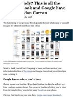 Are You Ready? This Is All The Data Facebook and Google Have On You - Dylan Curran - Opinion - The G