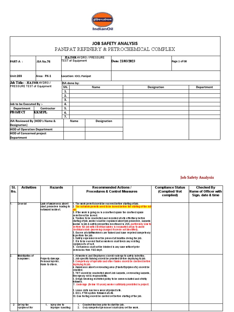 Hydro Test | PDF | Electrical Connector | Valve