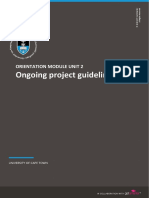 UCT PDI Ongoing Project Guidelines