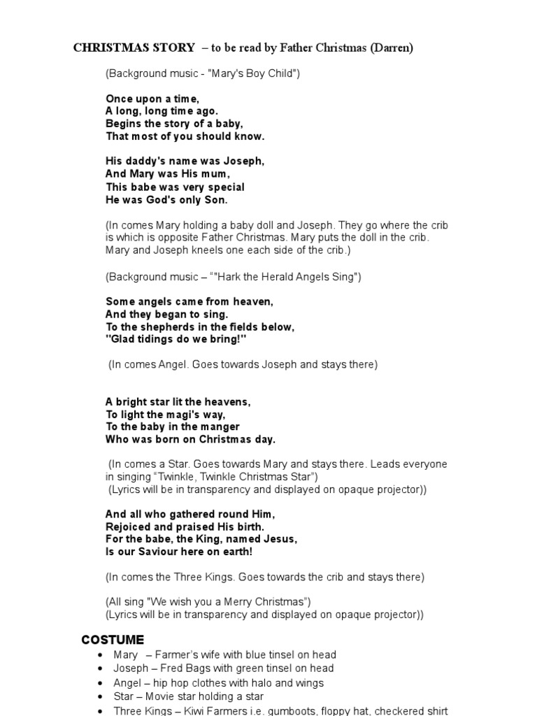 christmas story - script | pdf