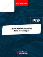 PDF de Poche Vocabulaire Anglais Mecanique