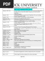 5-240.academic Calendar Spring 2022 - 2 January-22 | PDF | Academic Term |  Fee