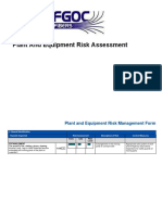 Plant and Equipment Risk Assessment Fgoc - New