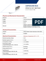 Data Sheet UHP 341440 NCA 7.5 Ah