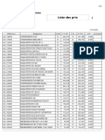 Liste Des Prix KALE 17