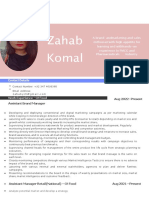 Zahab Komal CV New