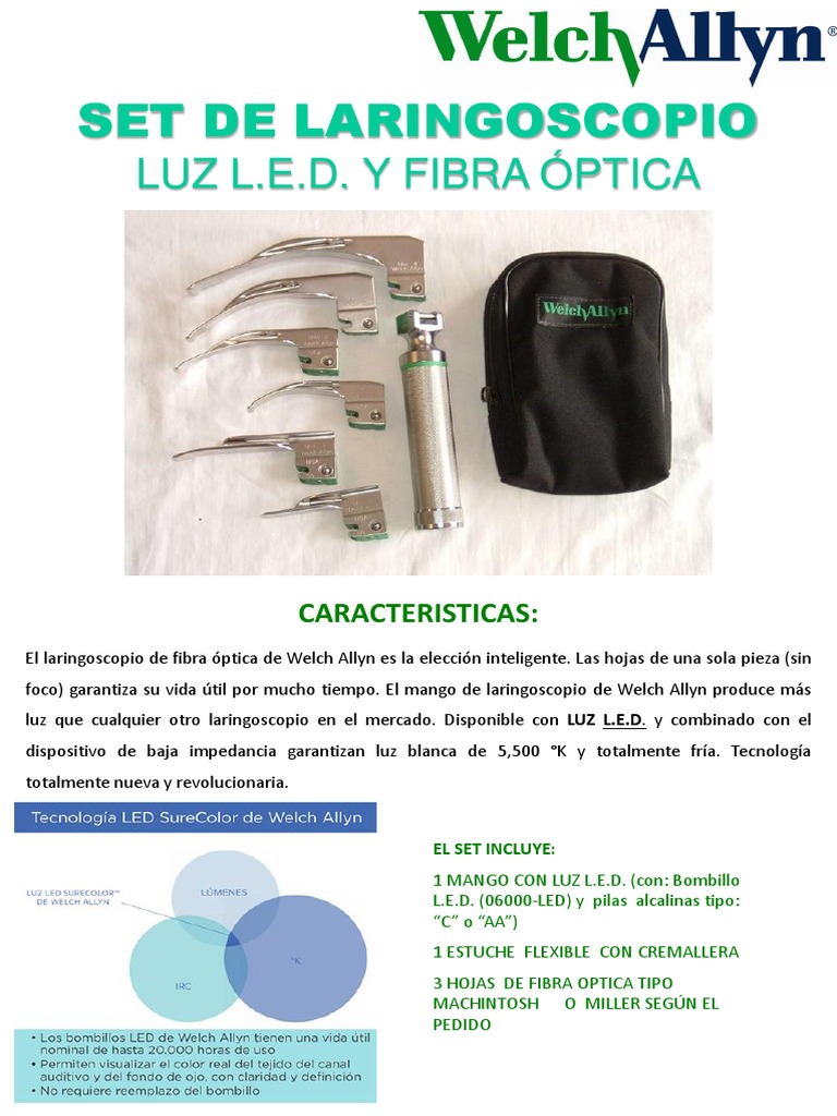 Impugnatura Laringoscopio Standard Welch Allyn &ndash; Per Lame Con Lampadina, Usata, Spedizione Gratuita