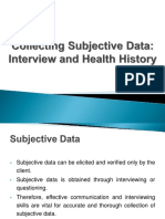 Subjective and Objective Data