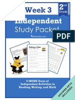 Independent Study Packet 2nd Grade Week 3