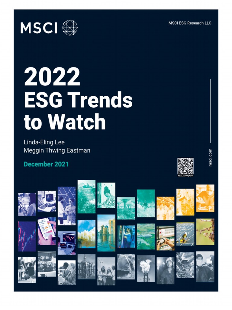 2022 ESG Trends To Watch 1642431669 | PDF
