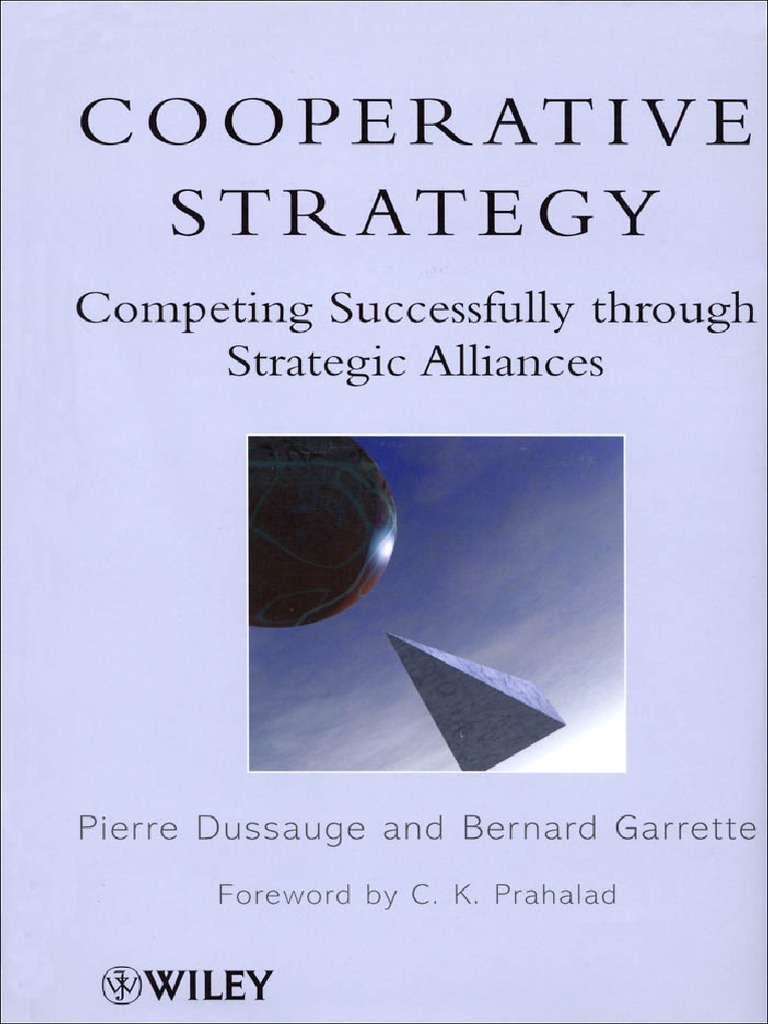 Cooperative Strategy PDF Joint Venture Personal Computers