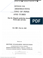 Bs 3889 Part 4a 1965 NDT (Mpi) On Pies & Tubes