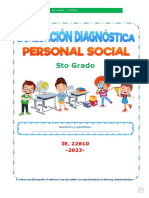 Evaluación Diagnóstica 5° - Personal Social 2023 (2465)