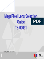 TS-00091 MegaPixelMegaPixelLens Selection Lens GuideGuide