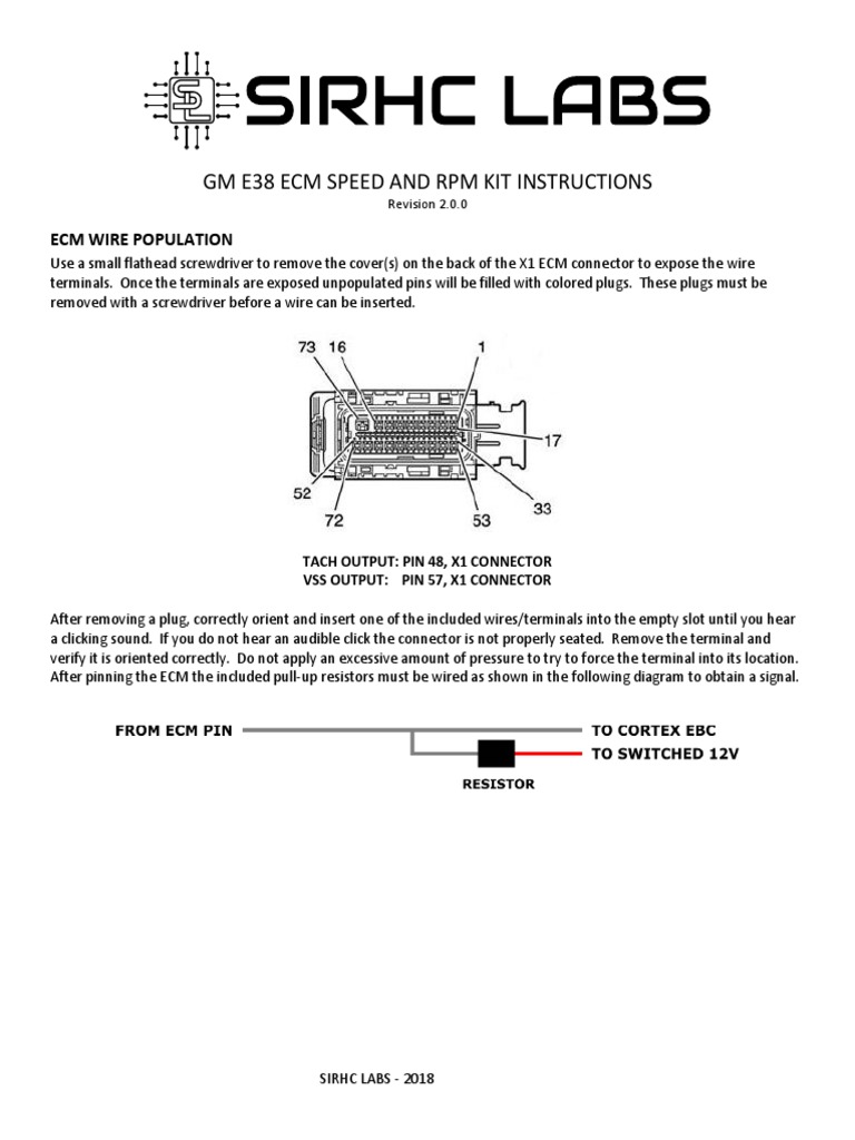 e38pcminstallkitinstructions200 （ECM引脚位置） PDF