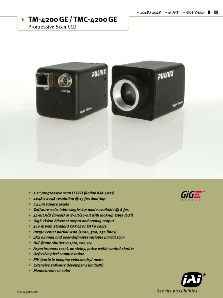 Datasheet_TM-TMC-4200GE_screen | PDF | Charge Coupled Device | Shutter ...