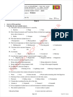 Grade 08 Science 2nd Term Test Paper 2019 English Medium North Central Province