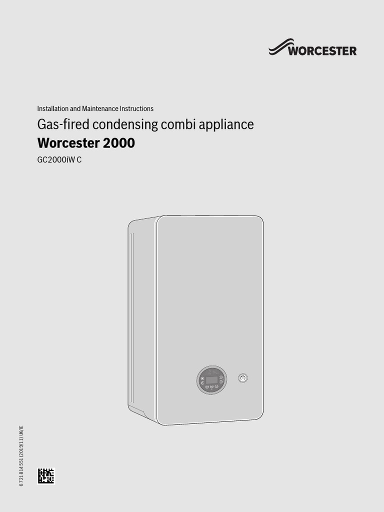 Worcester 2000 Installation and Servicing Instructions PDF