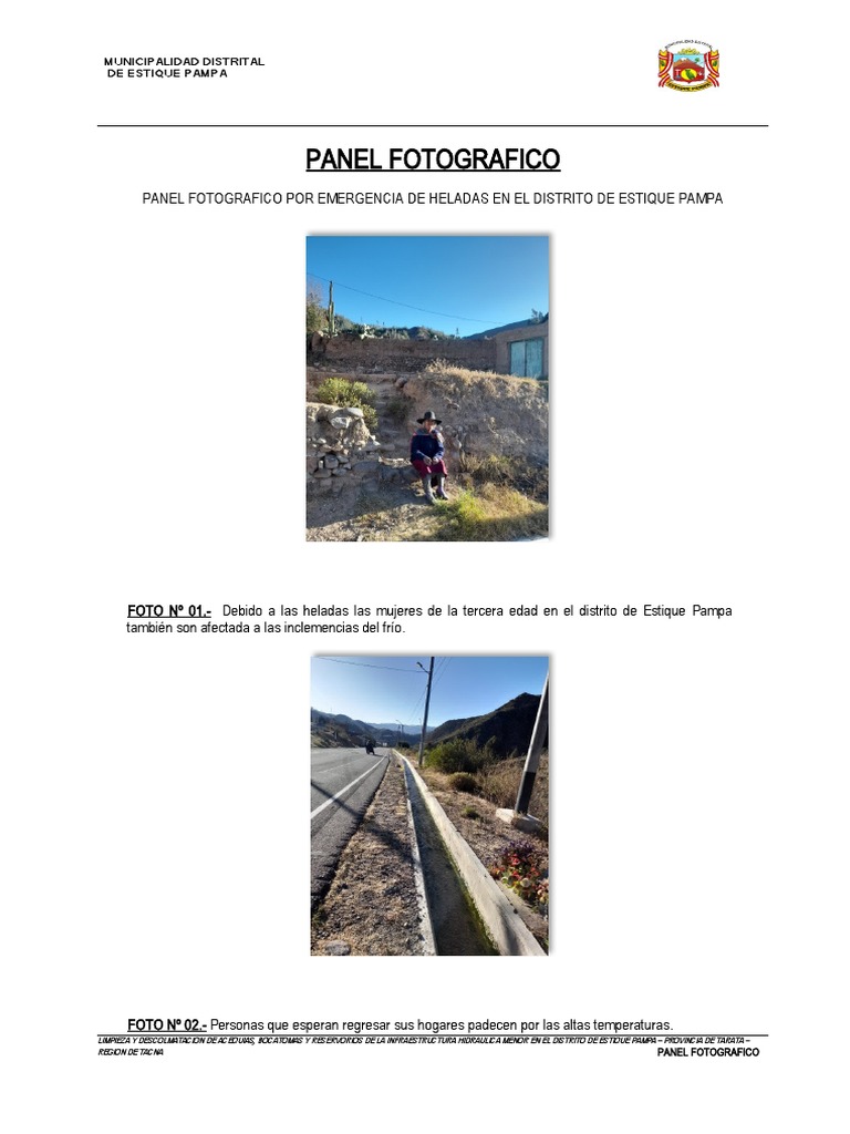 Impacto de Heladas en Estique Pampa | PDF