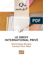 Le Droit International Privé (Dominique Bureau Horatia Muir Watt (Bureau Etc.)