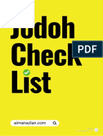 Jodoh Checklist 2023