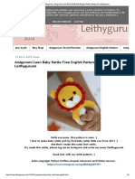 Leithygurumi - Amigurumi Leon Baby Rattle Free English Pattern Design by Leithygurumi