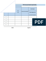 Faculty Details-Summary