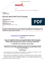 Decreto 106 de 2015 Nivel Nacional