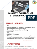 QC of Sterile Products