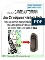 CartoExploreur & Etrex 30 - de La Carte Au Terrain (Méthode Route)