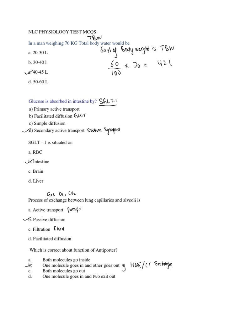 NLC physio JULY 2023 mcqs PDF Blood Pressure Heart