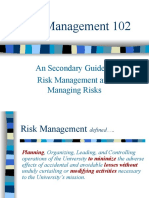 Risk Management 102