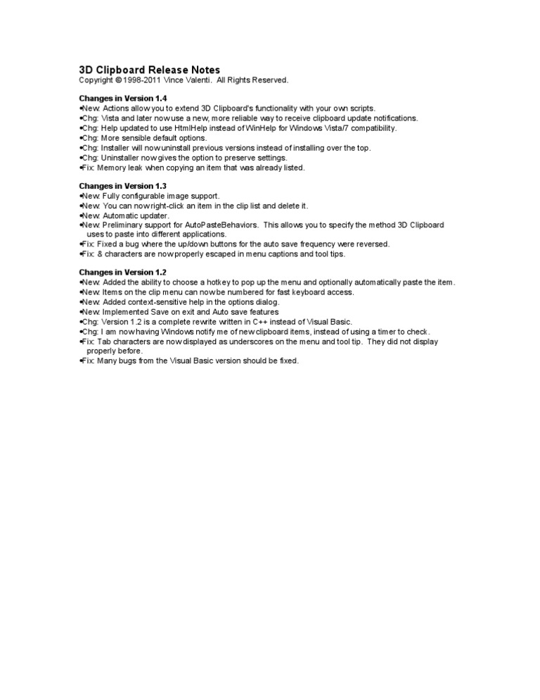 Release Notes | PDF